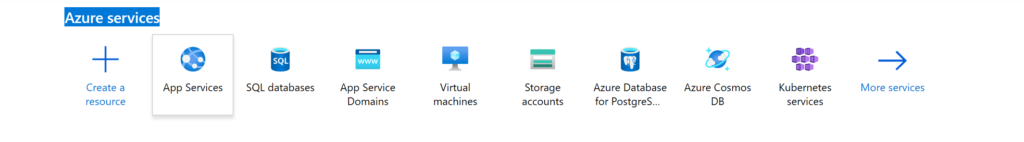 Azure services list
